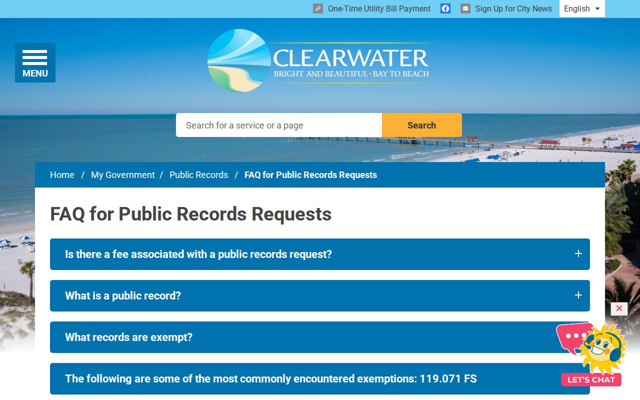 Clearwater channel for Pinellas County arrest activity records
