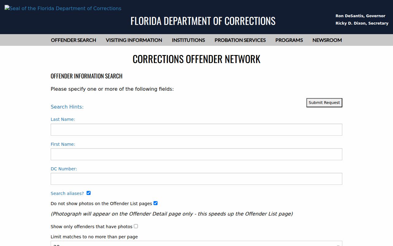 Pinellas County criminal records Florida corrections offender search