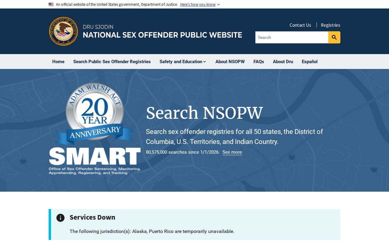 National search option for Pinellas County sex offender lookup research