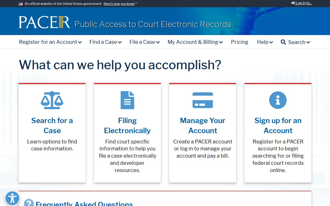 St. Petersburg federal criminal record PACER access