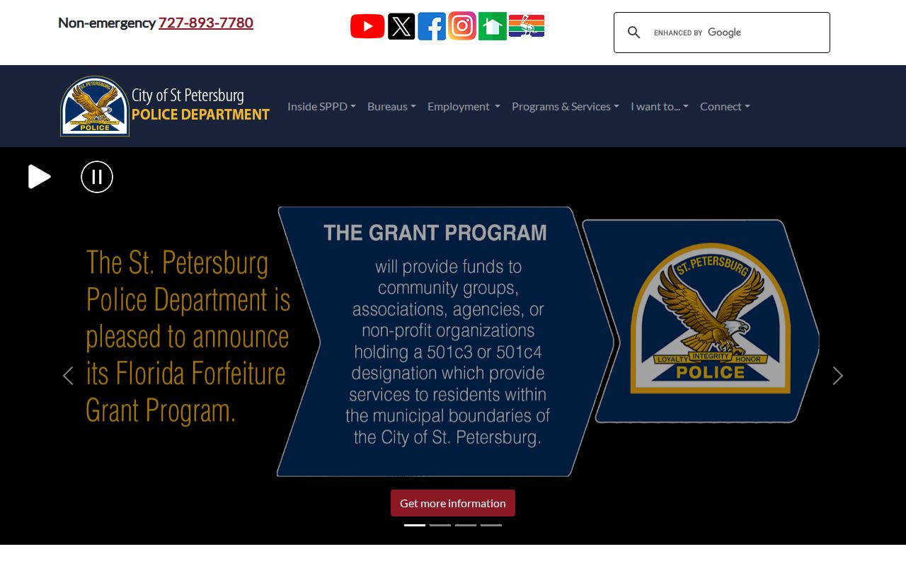 St. Petersburg criminal records police department source